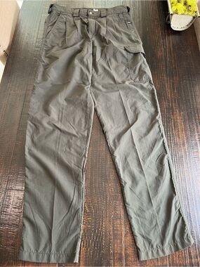 Vintage TravelSmith Pants Mens 31x33.5 Green Nylon Outdoor  Hiking Travel
